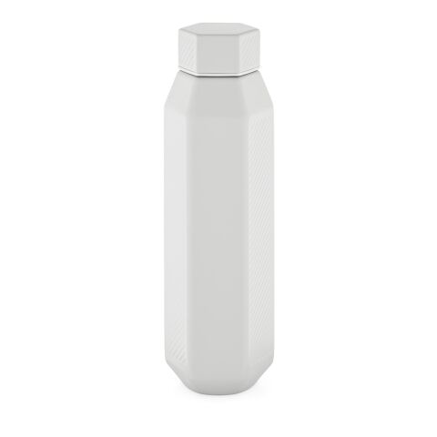 POD Hexagul Trinkflasche recy. Edelstahl 530 ml weiß | ohne Werbeanbringung