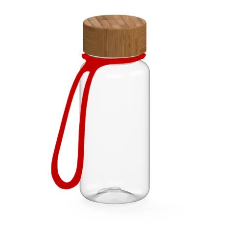 Trinkflasche &quot;Natural&quot;, 400 ml, inkl. Strap transparent | ohne Werbeanbringung | Nicht verfügbar | Nicht verfügbar