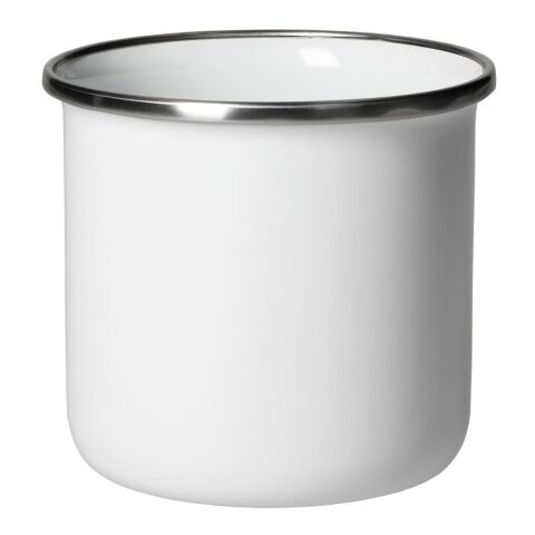 Emaille-Becher "Cozy" 300 ml, Subli weiß | ohne Werbeanbringung | Nicht verfügbar | Nicht verfügbar