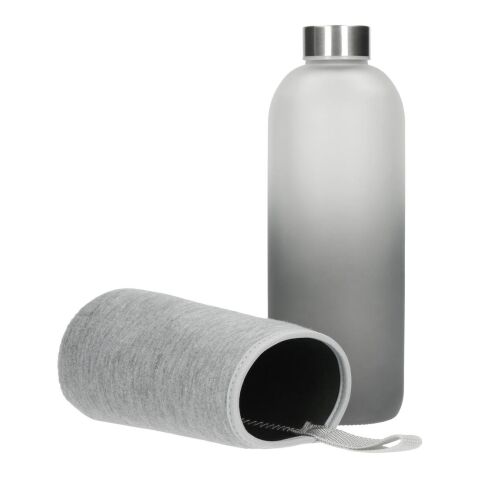 Glasflasche mit Hülle "Iced" 1,0 l transparent | ohne Werbeanbringung | Nicht verfügbar | Nicht verfügbar