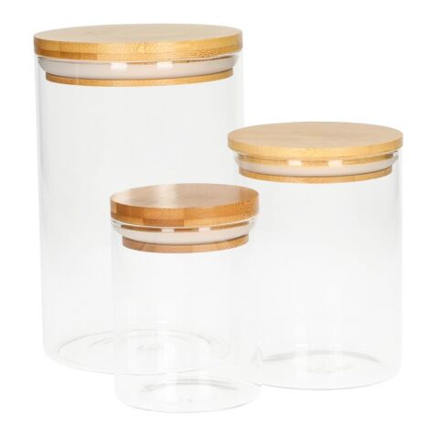 Glasbehälter "Bamboo", 0,35 l transparent | ohne Werbeanbringung | Nicht verfügbar | Nicht verfügbar