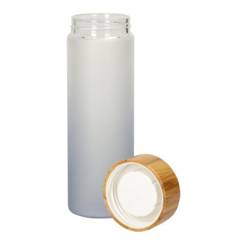 Glasflasche "Frosted" 0,55 l grau | ohne Werbeanbringung | Nicht verfügbar | Nicht verfügbar