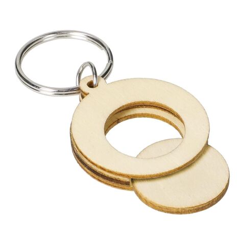Holzchip-Schlüsselanhänger "Circle" natur | ohne Werbeanbringung | Nicht verfügbar | Nicht verfügbar