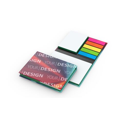 Haftnotiz-Set London Bookcover White Bestseller, 50/50 Blatt, Farbschnitt Bunt-grün | ohne Werbeanbringung | Grün | Matt