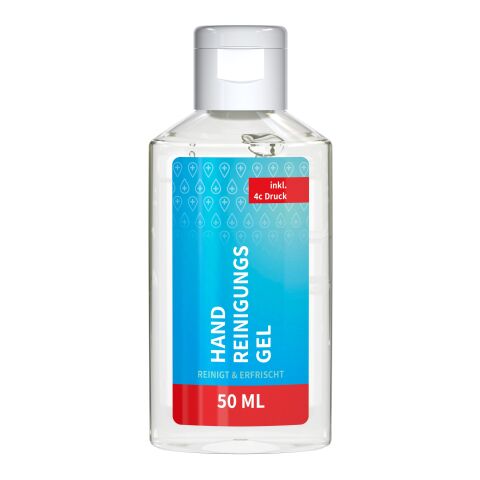 50 ml Flasche - Handreinigungsgel (alk.) Transparent | ohne Werbeanbringung
