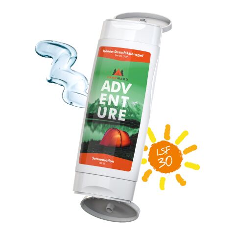 DuoPack Sonnenmilch LSF 30 + Hände-Desinfektionsgel (2 x 50 ml) ohne Werbeanbringung