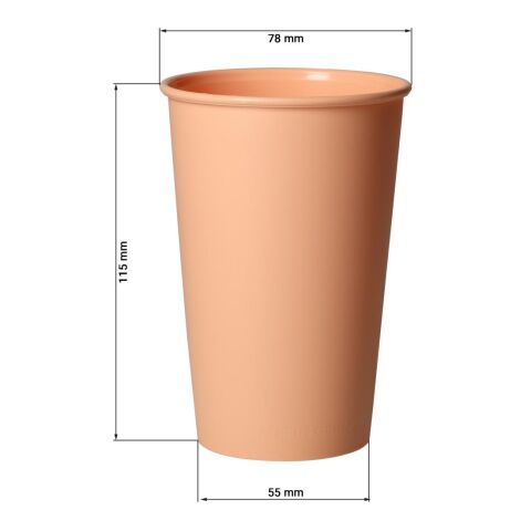 Becher "ToGo", 300 ml, elastoNature peach fuzz | ohne Werbeanbringung | Nicht verfügbar | Nicht verfügbar