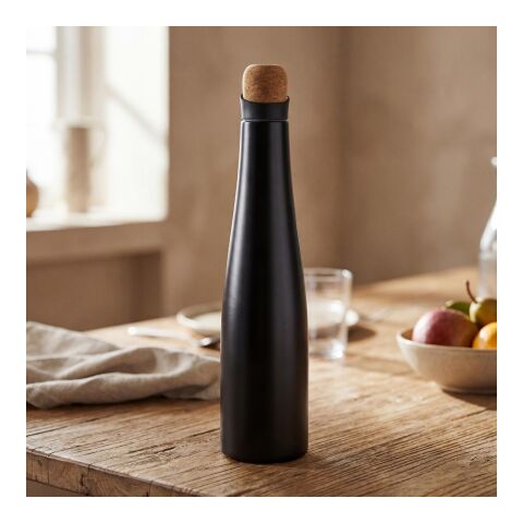 Karaffe mit Korkdeckel "VELDA" silber | ohne Werbeanbringung | Nicht verfügbar | Nicht verfügbar