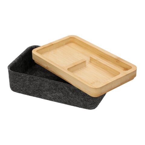 Filz-Aufbewahrungsbox "Reva" grau | ohne Werbeanbringung | Nicht verfügbar | Nicht verfügbar