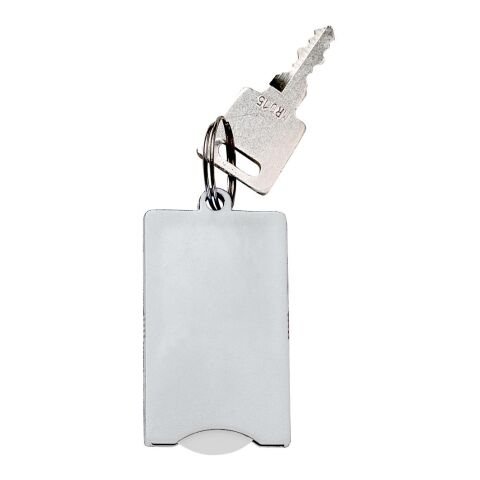 Chip-Schlüsselanhänger "Square" weiß | ohne Werbeanbringung | Nicht verfügbar | Nicht verfügbar