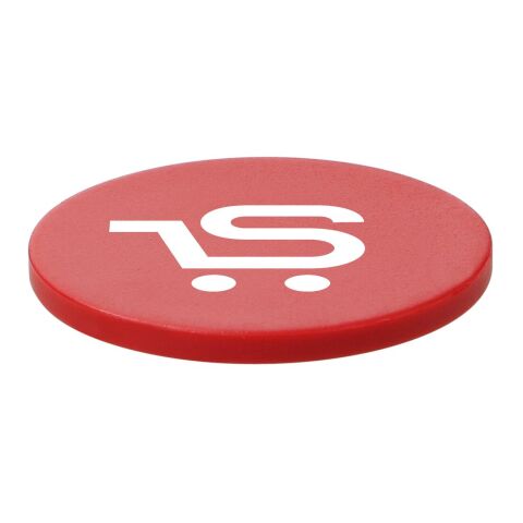 Einkaufswagenchip ohne Loch weiß | ohne Werbeanbringung | Nicht verfügbar | Nicht verfügbar