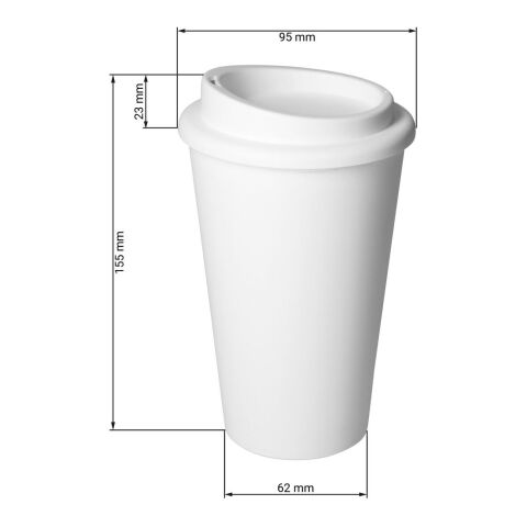 Kaffeebecher "Premium" weiß | ohne Werbeanbringung | Nicht verfügbar | Nicht verfügbar
