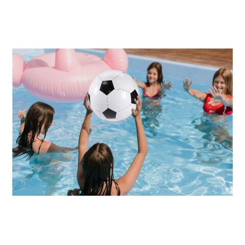 Wasserball &quot;Fußball&quot;, klein weiß/schwarz | ohne Werbeanbringung | Nicht verfügbar | Nicht verfügbar
