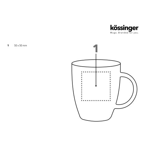 Kössinger Maxim Becher weiß | ohne Werbeanbringung