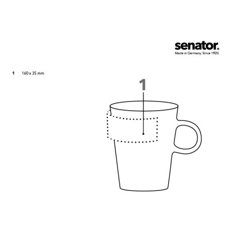 senator Charisma Tasse weiß | ohne Werbeanbringung