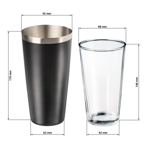 Boston Shaker 0,7 l schwarz | ohne Werbeanbringung | Nicht verfügbar | Nicht verfügbar