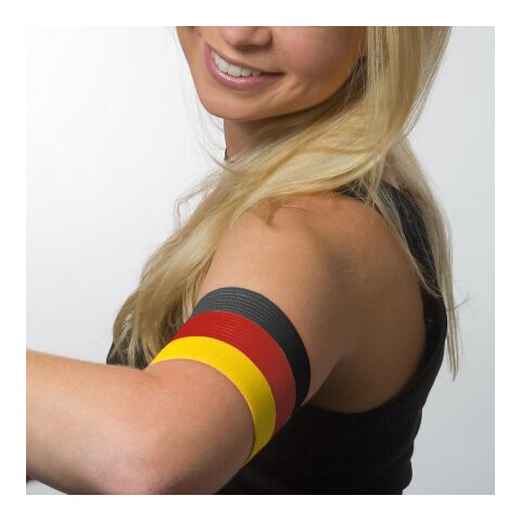 Spielführerbinde "Nations - Deutschland" Deutschland-Farben | 1-farbiger Transferdruck | mittig | 85 mm x 70 mm