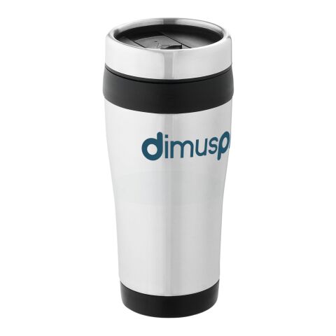 Elwood 410 ml Isolierbecher Standard | silber-schwarz | ohne Werbeanbringung | Nicht verfügbar | Nicht verfügbar