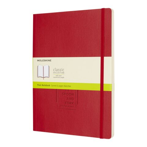 Moleskine Classic Softcover Notizbuch XL – blanko Standard | scharlachrot | ohne Werbeanbringung | Nicht verfügbar | Nicht verfügbar