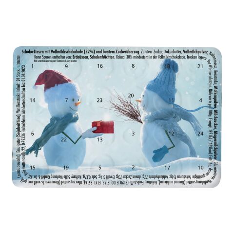Kleinster (Advents-)Kalender der Welt "Standard" mit Pulmoll Schneemann-Geschenk