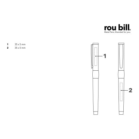 roubill Image Black Line Rollerball schwarz | ohne Werbeanbringung | ohne Werbeanbringung | Nicht verfügbar