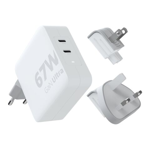 Xtorm XVC2067 GaN Ultra 67 W Reiseladegerät mit 100 W USB-C PD-Kabel Standard | weiss | ohne Werbeanbringung | Nicht verfügbar | Nicht verfügbar