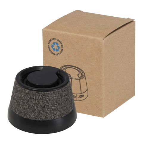 Horna 3 W kabelloser magnetischer Lautsprecher aus recyceltem Kunststoff Standard | schwarz | ohne Werbeanbringung | Nicht verfügbar | Nicht verfügbar