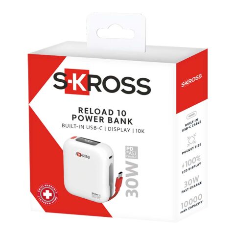 SKROSS® Reload 10.000 mAh Powerbank weiss