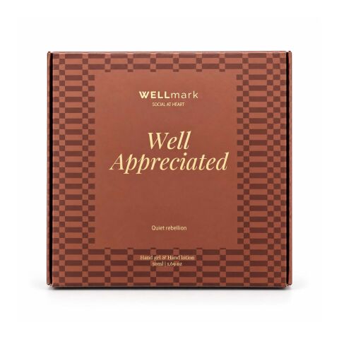 Wellmark Quite Rebellion 70 ml Handwaschgel und 70 ml Handlotion Set Maroon rot