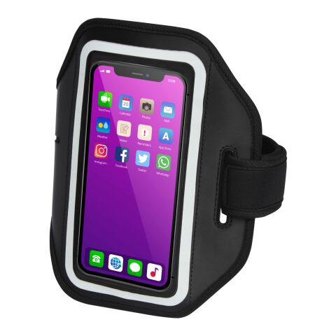 Haile reflektierendes Smartphone Armband mit transparenter Abdeckung Standard | schwarz | ohne Werbeanbringung | Nicht verfügbar | Nicht verfügbar | Nicht verfügbar