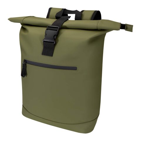 Resi Plus 15" GRS-recycelter Rolltop Rucksack 18 L  waldgrün | ohne Werbeanbringung | Nicht verfügbar | Nicht verfügbar | Nicht verfügbar
