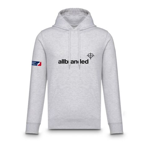 ELF Recycled Vegan Unisex Hoodie hellgrau | XS | Digitaldruck