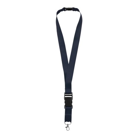 Yogi Lanyard mit abnehmbarer Schnalle Priority | navy | 1-farbiger Transferdruck | beide Bänder gleiche Logo-Ausrichtung | 280 mm x 19 mm | Nicht verfügbar