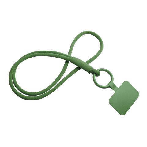 Tubyard Lanyard mit Telefonhalterung und elastischem Band olive | ohne Werbeanbringung | Nicht verfügbar | Nicht verfügbar