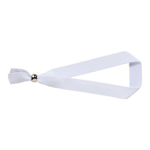 Evi Festival Armband mit Metallverschluss aus recyceltem PET Kunststoff weiß | Sublimation | Überall, Vorne | 15 mm x 330 mm