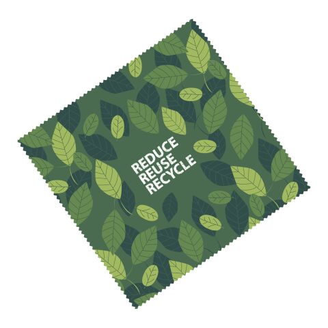 Caro Großes Reinigungstuch aus recyceltem PET weiß | Sublimation | all over, back | 170 mm x 180 mm