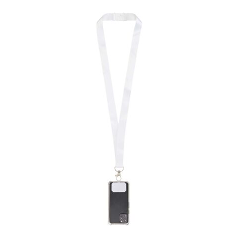 Addie Sublimation Lanyard mit Telefonhalterung und Sicherheitsverschluss weiss-weiss | Nicht verfügbar | ohne Werbeanbringung | Nicht verfügbar | Nicht verfügbar