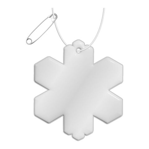 RFX™ Reflektierender TPU-Aufhänger Schneeflocke weiss | ohne Werbeanbringung | Nicht verfügbar | Nicht verfügbar