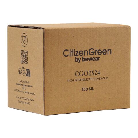 Citizen Green Purdrink Becher aus Borosilikatglas weiß