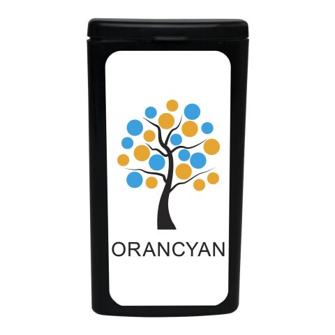 MiniKit Pflaster schwarz | 1-farbiger Digitaler Aufkleber | Vorderseite | 39 mm x 82 mm