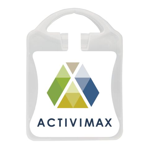 MyKit M Junior Sicherheit weiss | 1-farbiger Digitaler Aufkleber | Vorderseite | 90 mm x 127 mm