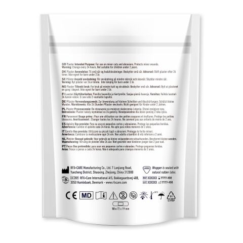 10 Pflaster in vollfarbig bedruckter Papiertasche weiss | universal | ohne Werbeanbringung | Nicht verfügbar | Nicht verfügbar