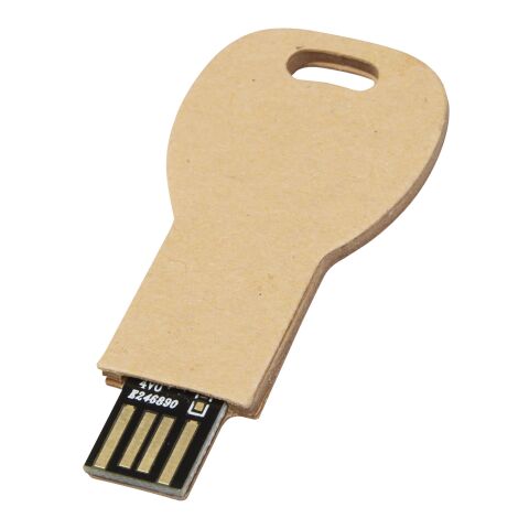 Schlüssel USB-Stick 2.0 aus recyceltem Papier Kraftpapier | 1 GB | ohne Werbeanbringung | Nicht verfügbar | Nicht verfügbar