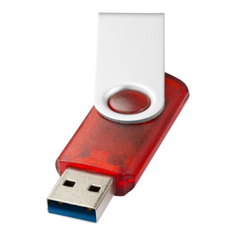 Rotate USB-Stick 3.0 transparent rot | 16 GB | ohne Werbeanbringung | Nicht verfügbar | Nicht verfügbar
