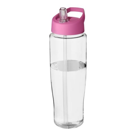 H2O Tempo® 700 ml Sportflasche mit Ausgussdeckel transparent-rosa | ohne Werbeanbringung | Nicht verfügbar | Nicht verfügbar
