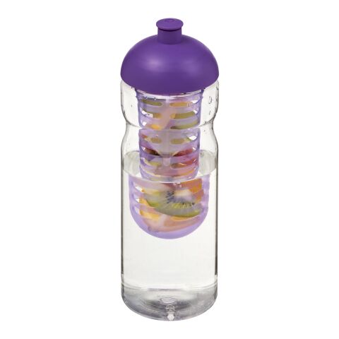 H2O Base® 650 ml Sportflasche mit Stülpdeckel und Infusor transparent-lila | ohne Werbeanbringung | Nicht verfügbar | Nicht verfügbar