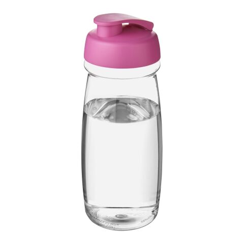 H2O Pulse® 600 ml Sportflasche mit Klappdeckel transparent-rosa | ohne Werbeanbringung | Nicht verfügbar | Nicht verfügbar
