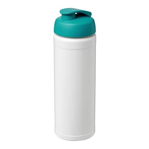 Baseline® Plus 750 ml Flasche mit Klappdeckel weiss-aquablau | ohne Werbeanbringung | Nicht verfügbar | Nicht verfügbar
