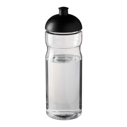H2O Eco 650 ml Sportflasche mit Stülpdeckel transparent klar-schwarz | ohne Werbeanbringung | Nicht verfügbar | Nicht verfügbar