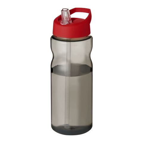H2O Eco 650 ml Sportflasche mit Ausgussdeckel kohle-rot | ohne Werbeanbringung | Nicht verfügbar | Nicht verfügbar
